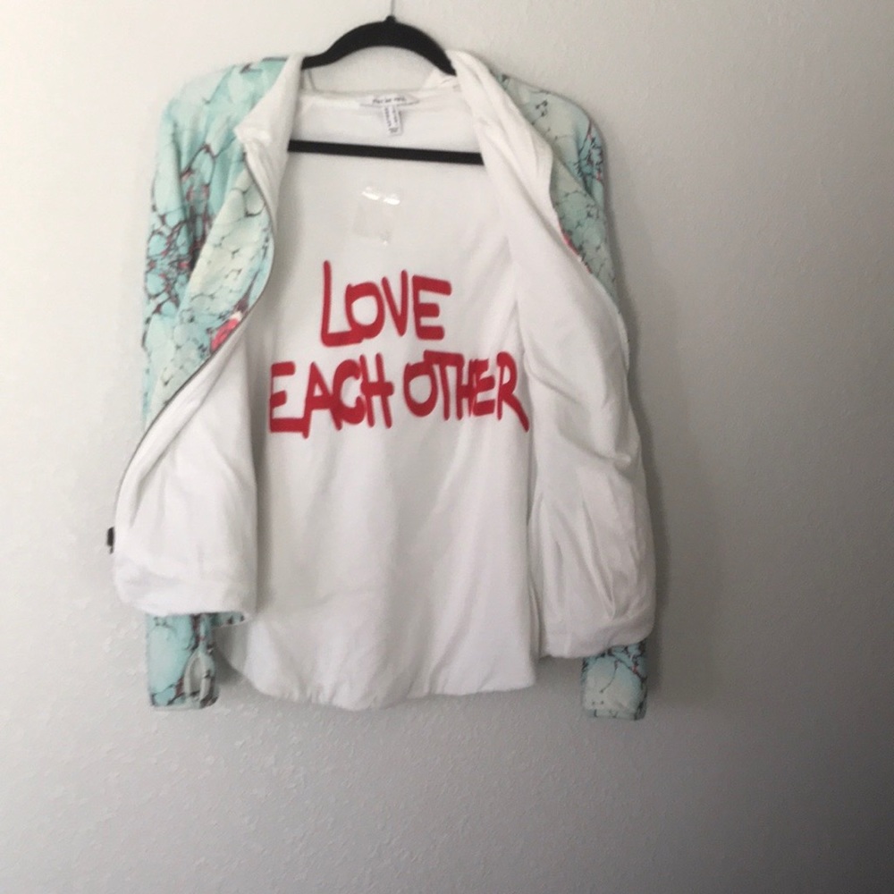 Peace Love World jacket